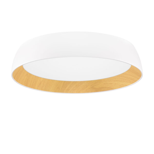 Plafoniera Sigi 50W 3000K, Alb si Aluminiu, Metal, Acrilic Nova Luce