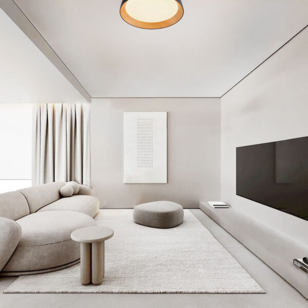 Plafoniera Sigi 50W 3000K, Negru si Aluminiu, Metal, Acrilic Nova Luce