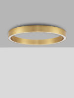 Plafoniera Sting 50W 3000K, Auriu si Aluminiu, Acrilic Nova Luce