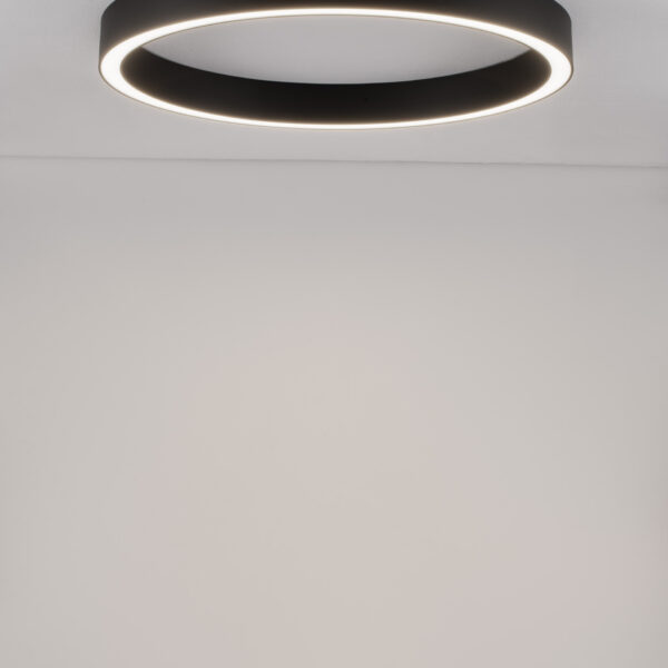 Plafoniera Sting 50W 3000K, Negru si Aluminiu, Acrilic Nova Luce