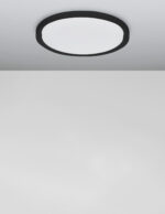 Plafoniera Troy 40W 3000K, Negru si Metal, Acrilic Nova Luce