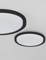 Plafoniera Troy 50W 3000K, Negru si Metal, Acrilic Nova Luce
