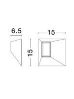 Plafoniera Utopia 9W 3000K, Bej si Otel, Aluminiu Nova Luce