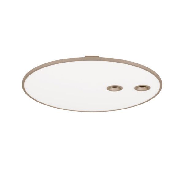 Plafoniera Vea 53W 3000 | 2700 K, Auriu si Aluminiu, Policarbonat Nova Luce
