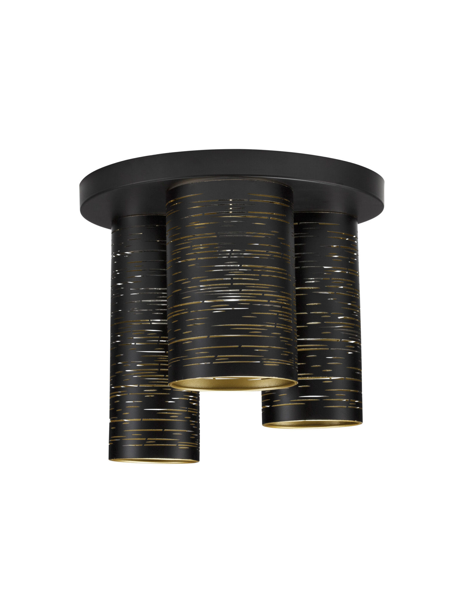 Plafoniera Zane 15W, Negru, Auriu si Metal Nova Luce
