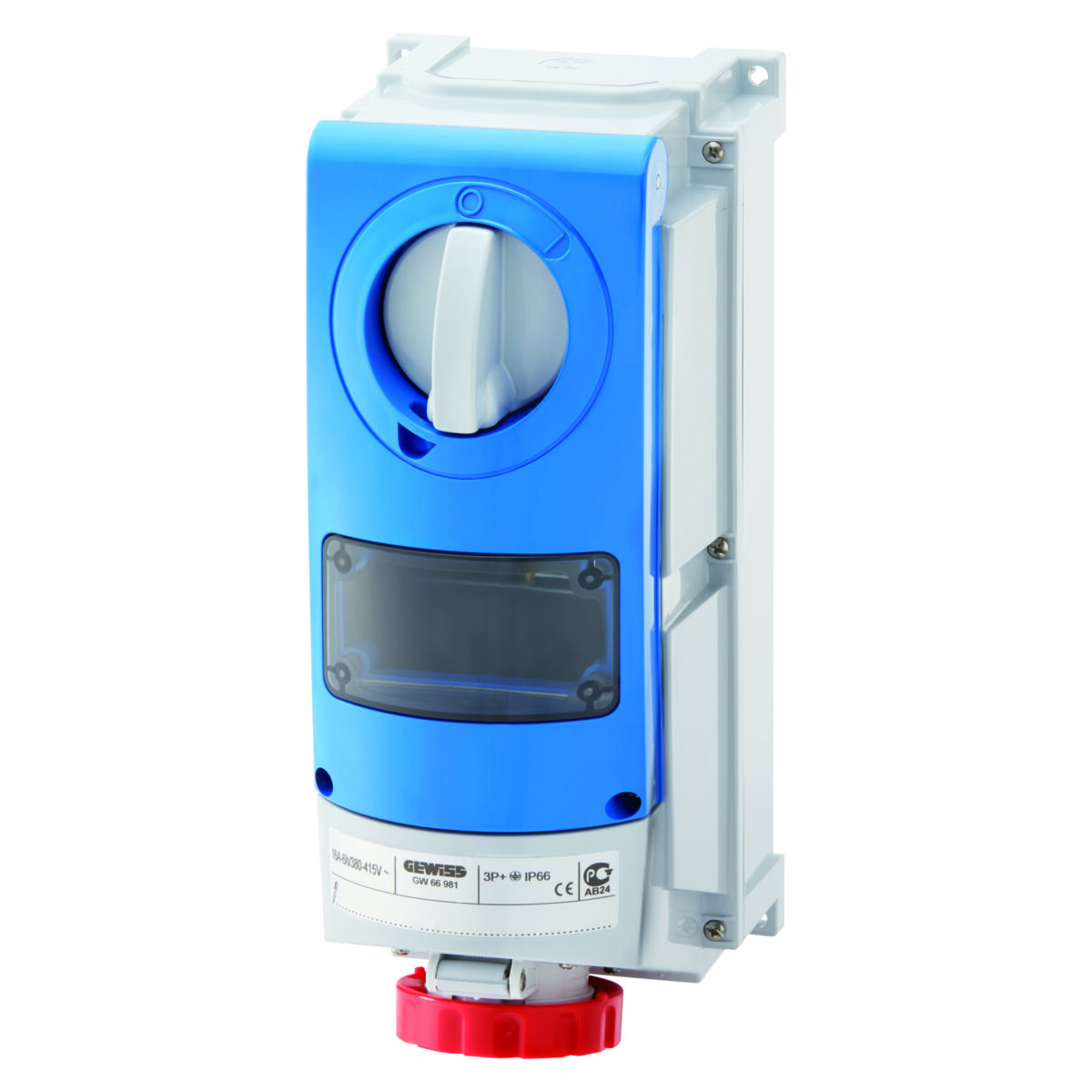 Priza Fixa Interblocata Verticala aparenta 3P+E 32A 380-415V-50/60HZ 3H-IP66