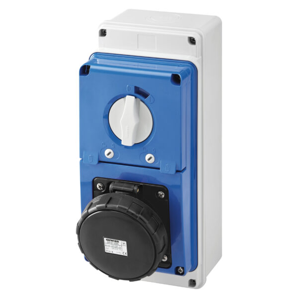 Priza Interblocata Fixa Verticala 3P+N+E 63A 480-500V - 50/60HZ 7H - IP67