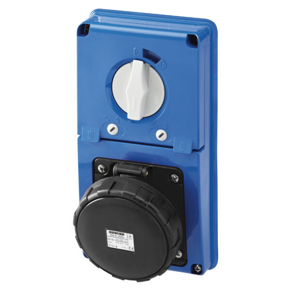 Priza Interblocata Fixa Verticala incastrata 3P+N+E 63A 480-500V - 50/60HZ 7H - IP67
