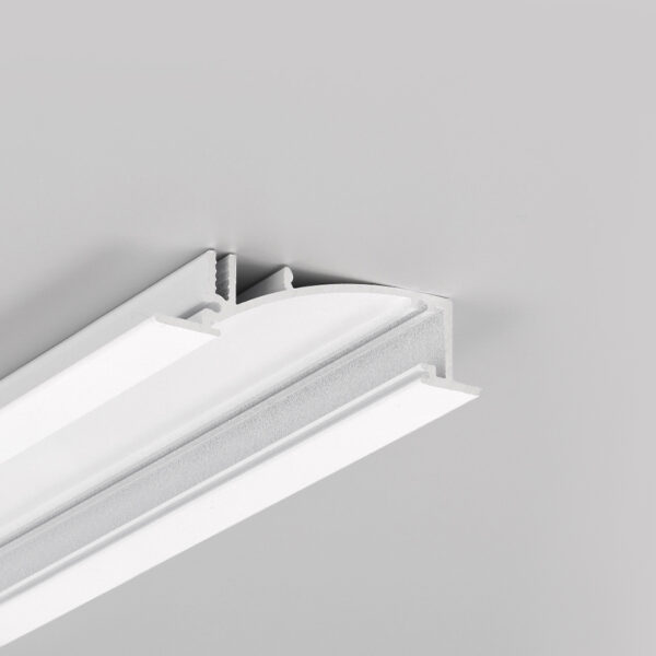 Profil LED FLAT8 H/UX 1000 mm - Alb vopsit - TOPMET