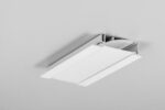 Profil LED FLAT8 H/UX 3000 mm - Alb vopsit - TOPMET