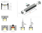 Profil LED HOOD14 F/U1 4050 mm - Anodizat - TOPMET
