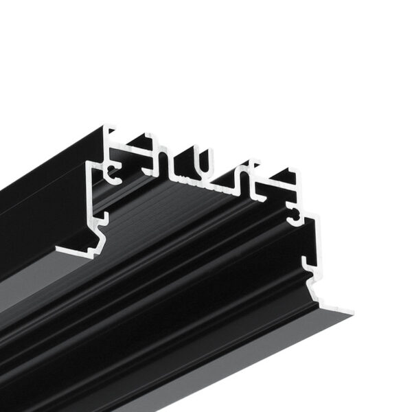 Profil LED PHIL.v2 recessed C10 4050 mm - Negru anodizat - TOPMET