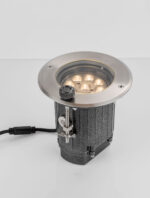 Proiector fatada Narrow 14W 3000K, Argintiu si Stainless Steel 316 Nova Luce