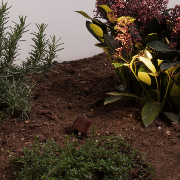 Proiector fatada Sento 3W 3000K, Corten si Aluminiu Nova Luce