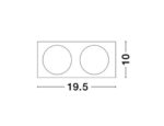 Rama / Capac Cid, Alb si Aluminiu Nova Luce