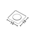 Rama / Capac Cid, Negru si Aluminiu Nova Luce
