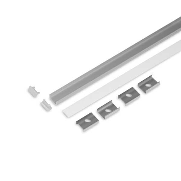 Set profil LED STANDARD BEGTON12 2000 Anodizat + J slide - TOPMET