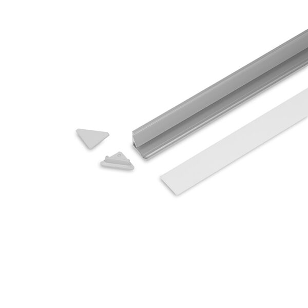 Set profil LED STANDARD CABI12 2000 anod + E slide - TOPMET