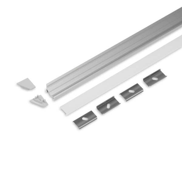 Set profil LED STANDARD CORNER10.v2 2000 Anodizat + C click - TOPMET