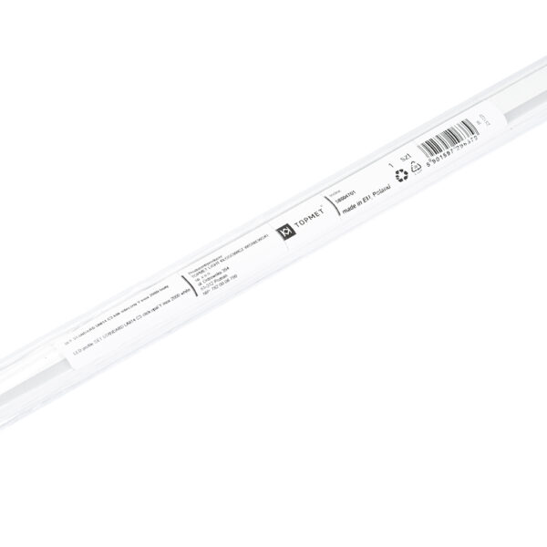 Set profil LED STANDARD UNI14 2000 Alb vopsit RAL9003 + C3 click - TOPMET