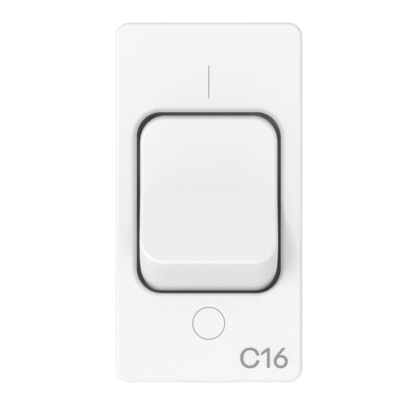 Siguranta automata Curba C - 1P+N 16 A 230 V 1 Modul - Alb Lucios - System Pura