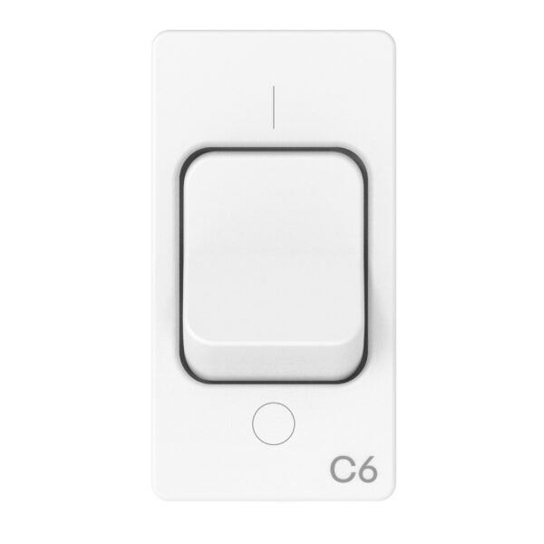 Siguranta automata Curba C - 1P+N 6 A 230 V 1 Modul - Alb Lucios - System Pura