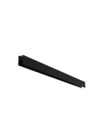 Sina magnetica Buxton, Negru si Aluminiu Nova Luce
