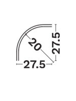 Sina magnetica Minimal, Alb si Aluminiu Nova Luce