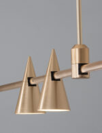 Sistem de iluminat Grammi 60W, Auriu si Aluminiu Nova Luce