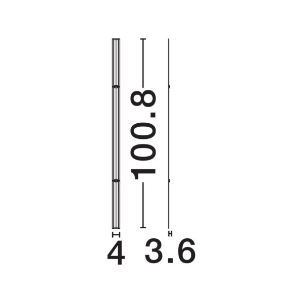 Sistem de iluminat Invento 25W 3000K, Alb si Aluminiu Nova Luce
