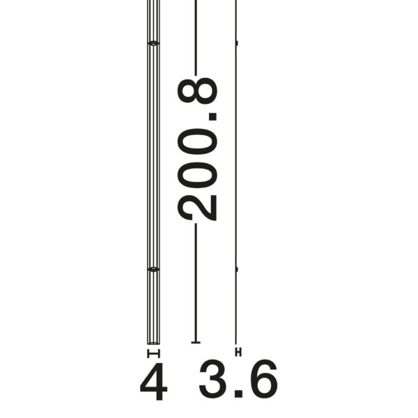 Sistem de iluminat Invento 46W 3000K, Alb si Aluminiu Nova Luce