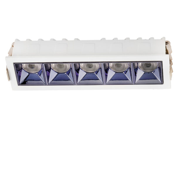 Spot incastrat Area 10W 3000K, Alb si Aluminiu Nova Luce