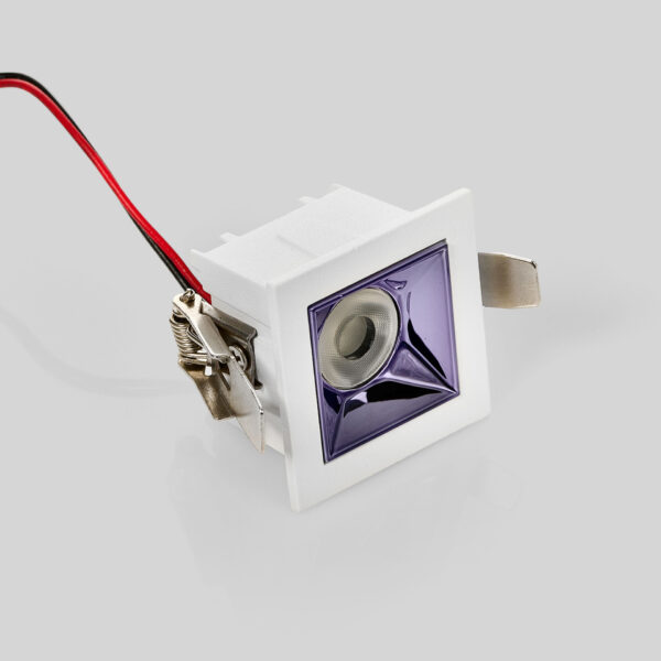 Spot incastrat Area 3W 2700 K, Alb si Aluminiu Nova Luce