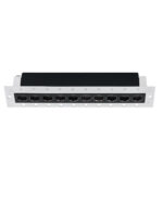 Spot incastrat Canon 14W 3000K, Negru si Aluminiu Nova Luce