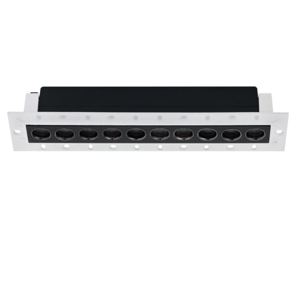 Spot incastrat Canon 14W 3000K, Negru si Aluminiu Nova Luce