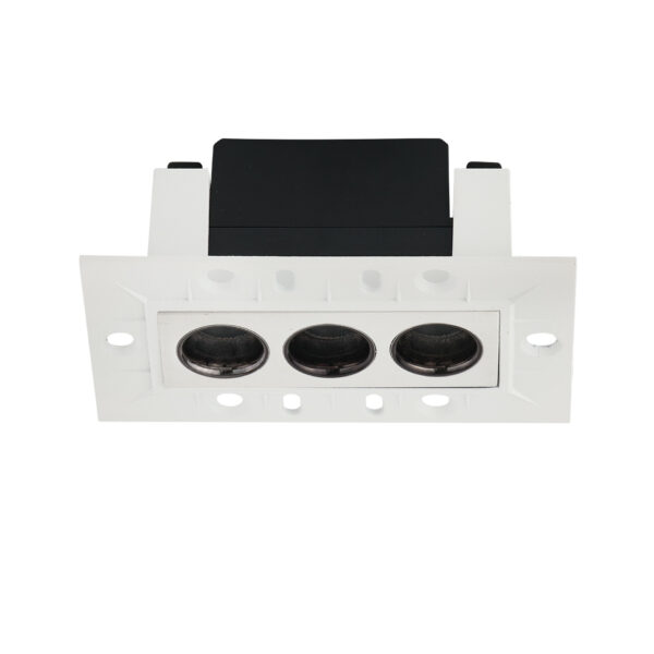 Spot incastrat Canon 6W 3000K, Alb si Aluminiu Nova Luce