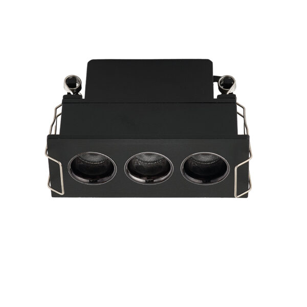 Spot incastrat Canon 6W 3000K, Negru si Aluminiu Nova Luce