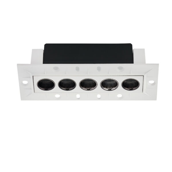Spot incastrat Canon 8W 3000K, Alb si Aluminiu Nova Luce