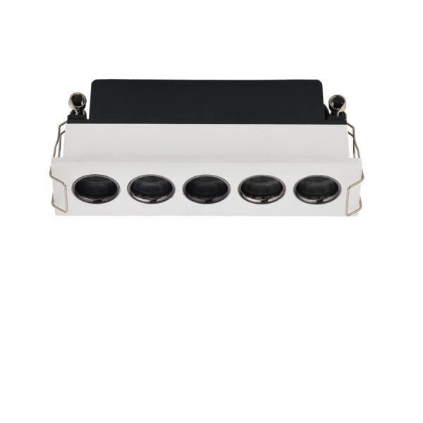 Spot incastrat Canon 8W 3000K, Alb si Aluminiu Nova Luce