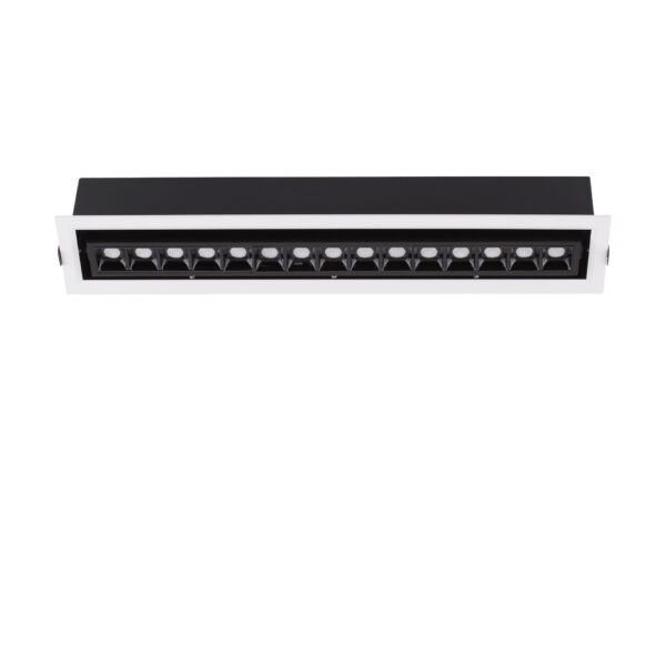 Spot incastrat Cantia 22W 3000K, Negru si Aluminiu Nova Luce