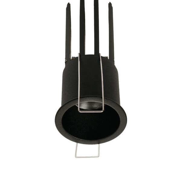 Spot incastrat Dash 7W 3000K, Negru si Aluminiu Nova Luce