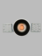 Spot incastrat Dash 7W 3000K, Negru si Aluminiu Nova Luce