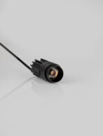 Spot incastrat Doue 8W 2700 K, Negru si Aluminiu Nova Luce