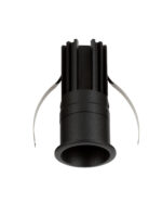 Spot incastrat Doue 8W 2700 K, Negru si Aluminiu Nova Luce