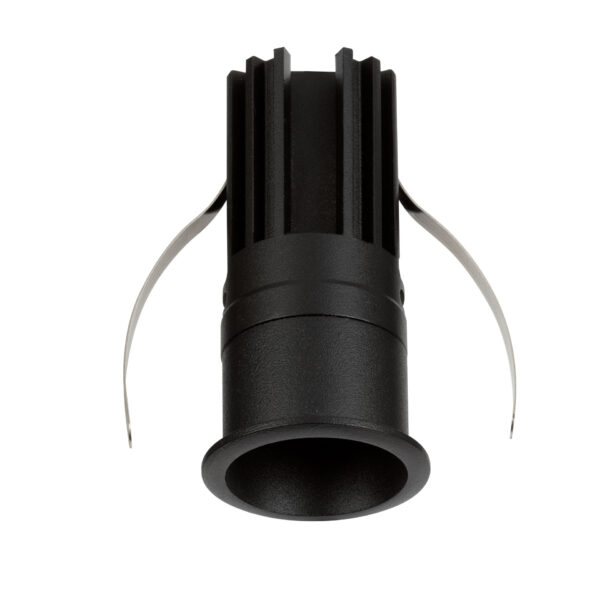 Spot incastrat Doue 8W 2700 K, Negru si Aluminiu Nova Luce