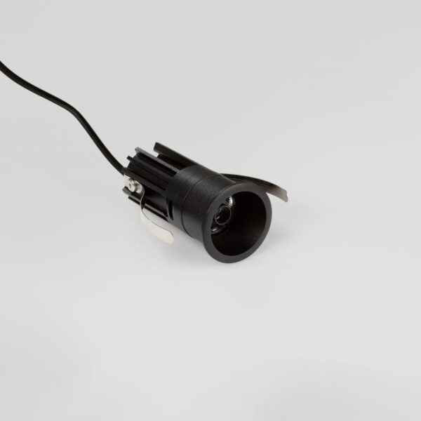 Spot incastrat Doue 8W 3000K, Negru si Aluminiu Nova Luce