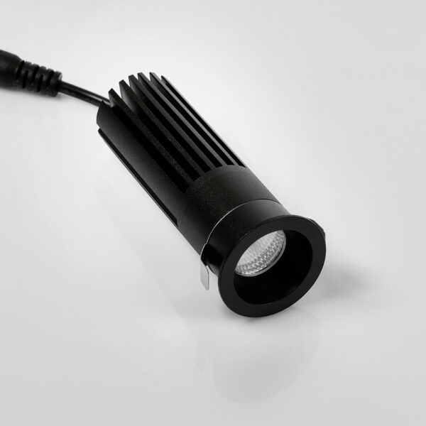 Spot incastrat Duran 10W 3000K, Negru si Aluminiu Nova Luce