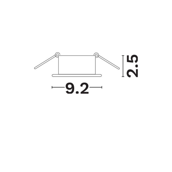 Spot incastrat Enzo 10W, Alb si Aluminiu Nova Luce