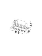 Spot incastrat Gono 6W 3000K, Alb si Aluminiu Nova Luce