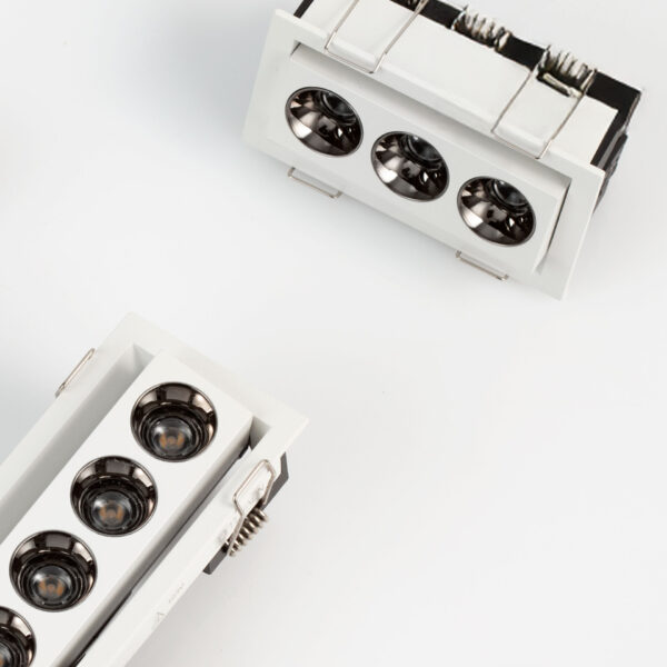 Spot incastrat Gono 6W 3000K, Alb si Aluminiu Nova Luce